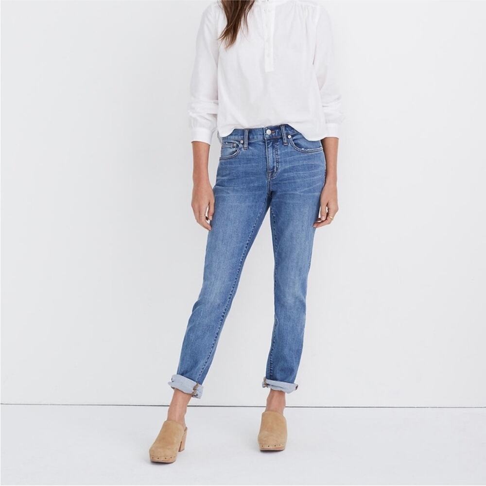 Madewell The Slim Boyjean AJ315 Classic Preppy Blue Denim Jeans Size 23 - Picture 3 of 13